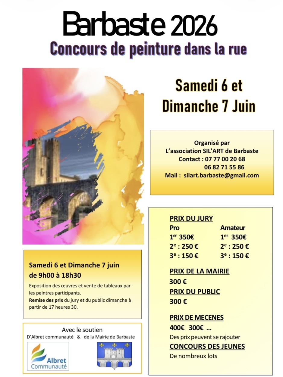 Concours de peinture de rue de Barbaste