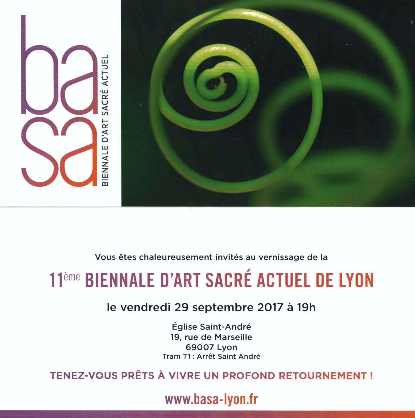 11ème Biennale d’Art sacré actuel de Lyon (BASA)