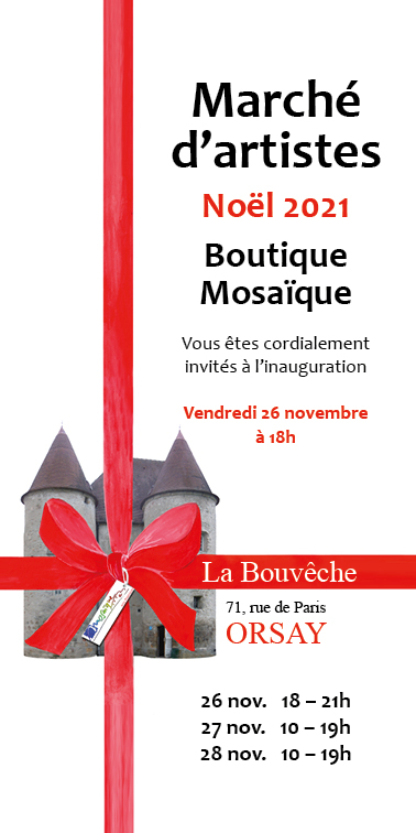 Marché d'artistes Noël 2021 Boutique Mosaîque