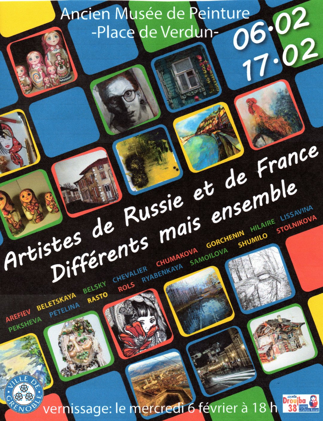 Artistes de Russie et de France: Différents mais ensemble