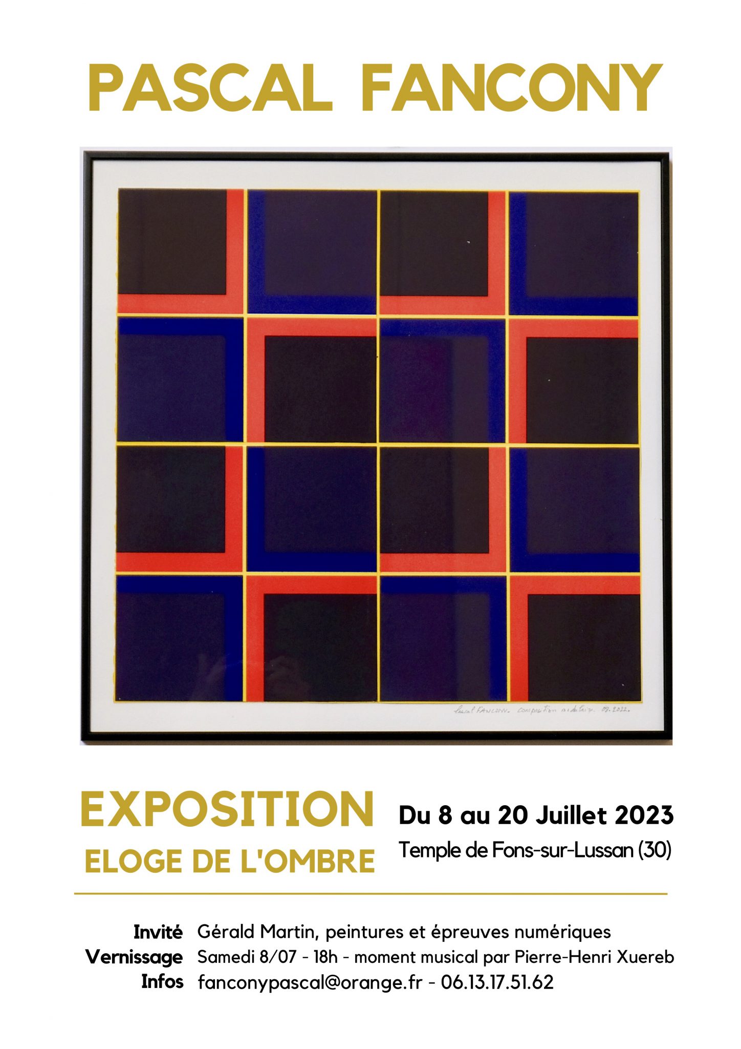 Exposition Eloge de l'ombre - Pascal Fancony