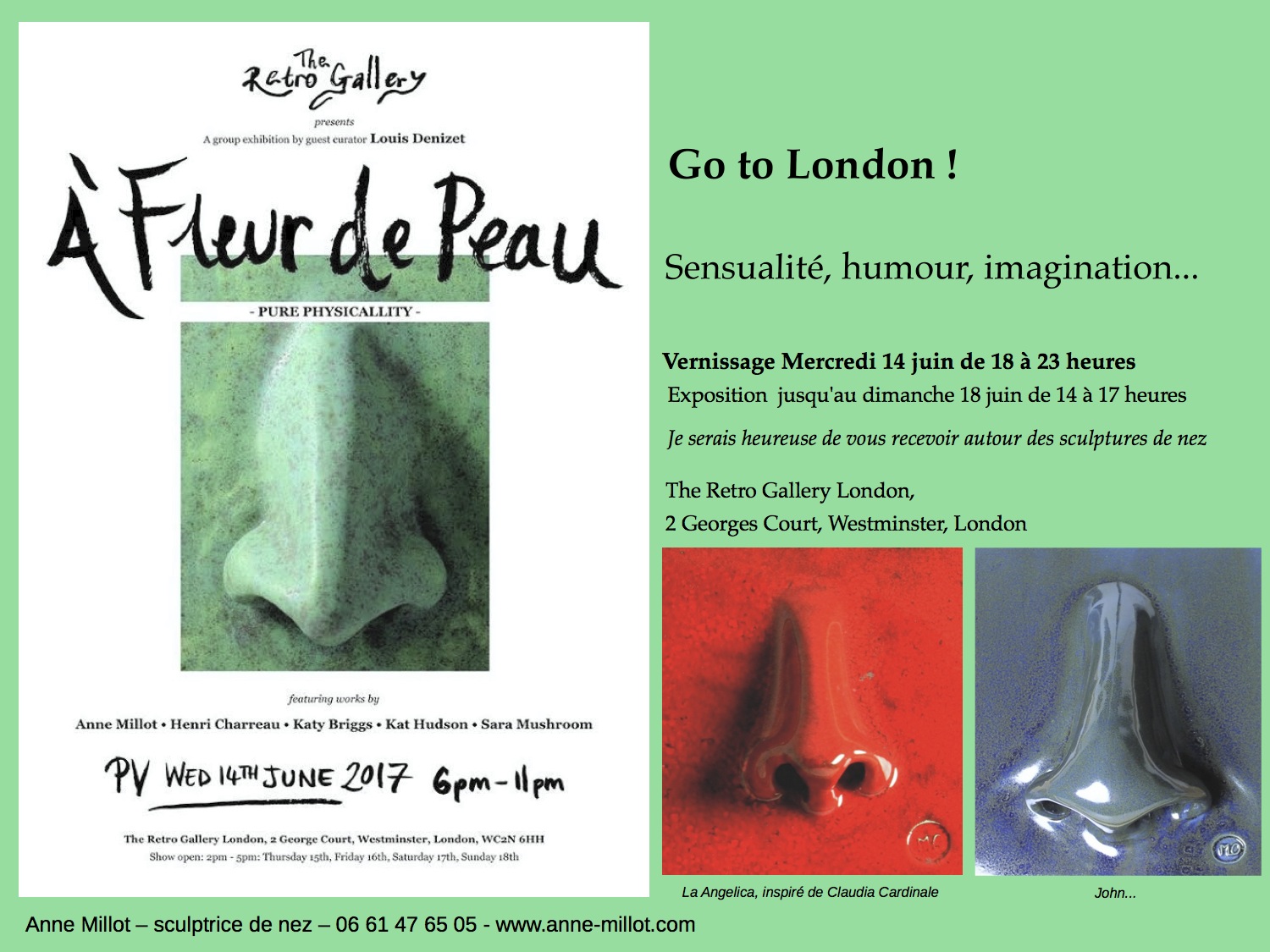 Exposition sculptures de NEZ "A fleur de peau"