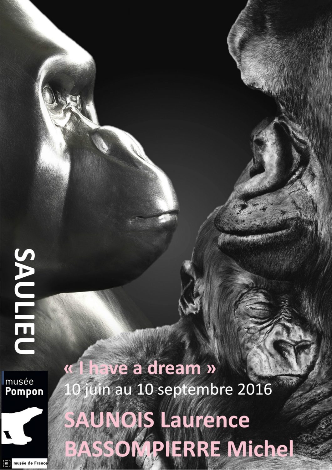 "I have a dream", les grands singes de Michel BASSOMPIERRE et Laurence SAUNOIS