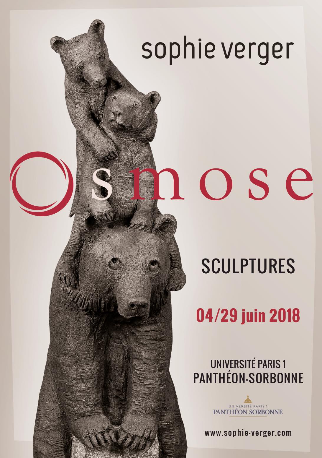 OSMOSE - Le bestiaire du sculpteur Sophie Verger s'installe à la Sorbonne