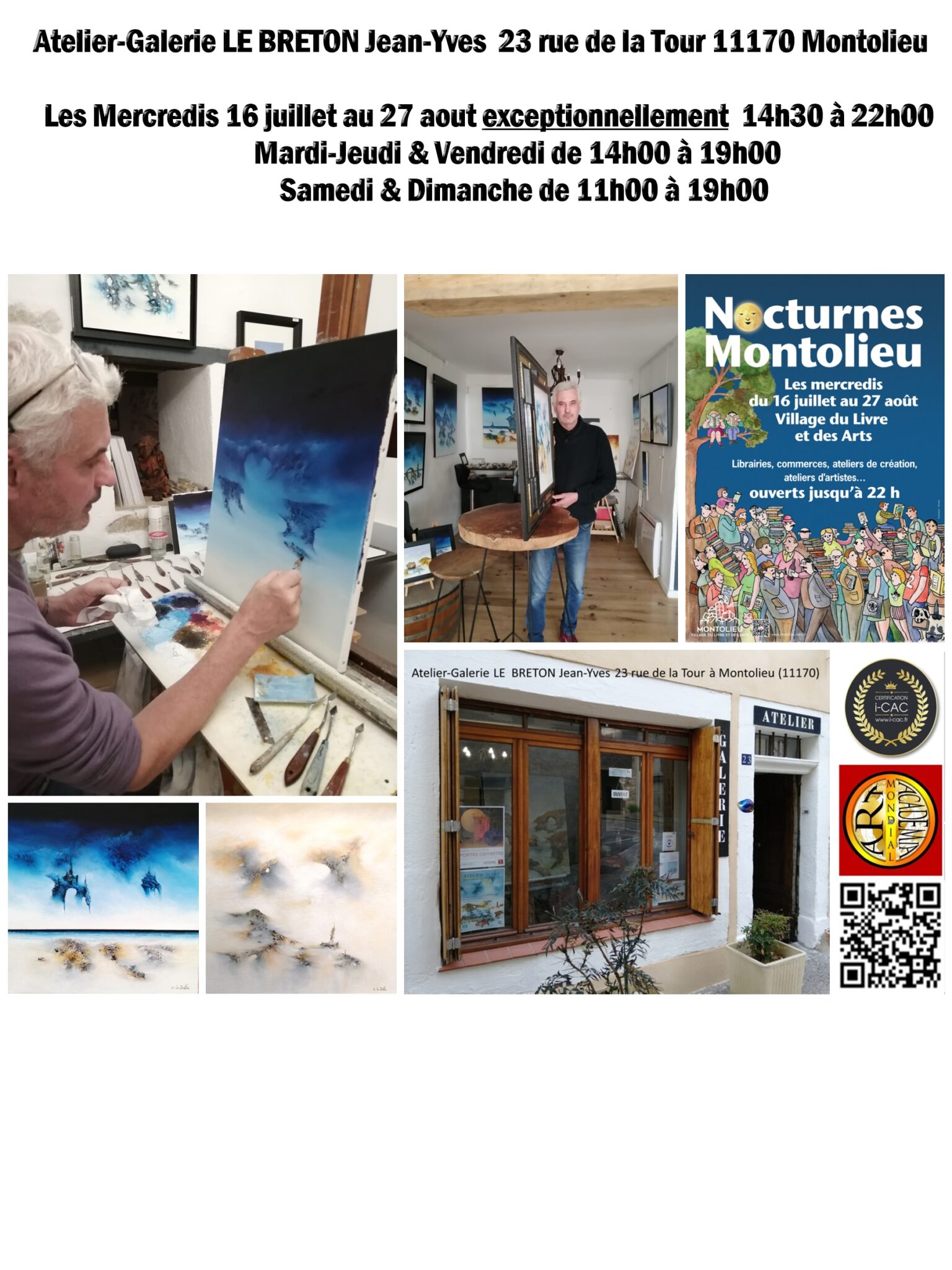 NOCTURNES MONTOLIEU les Mercredi 16 07 au 27 07 25