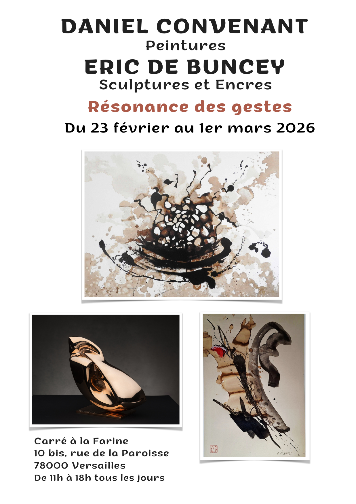 Résonance des gestes Daniel Convenant & Eric de Buncey