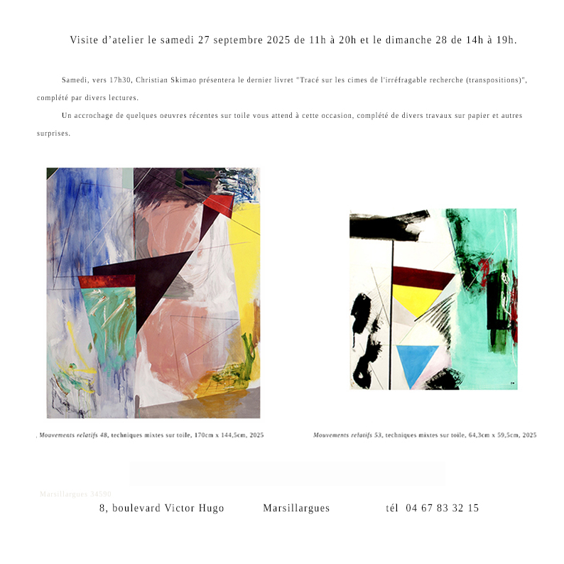 Ouverture d'atelier