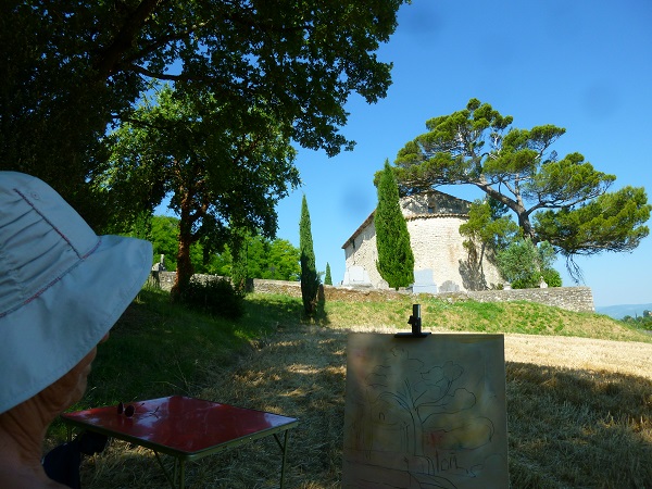 STAGE PAYSAGE a l'acrylique dans la Drome Provençale
