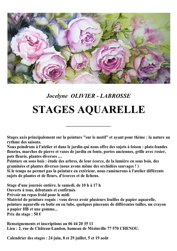 Stages aquarelle