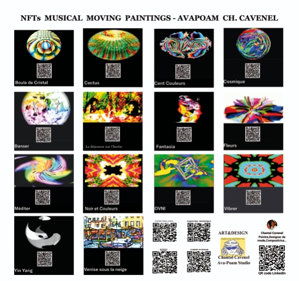 Exposition dans le Metaverse OpenSea Polygon de Chantal Cavenel