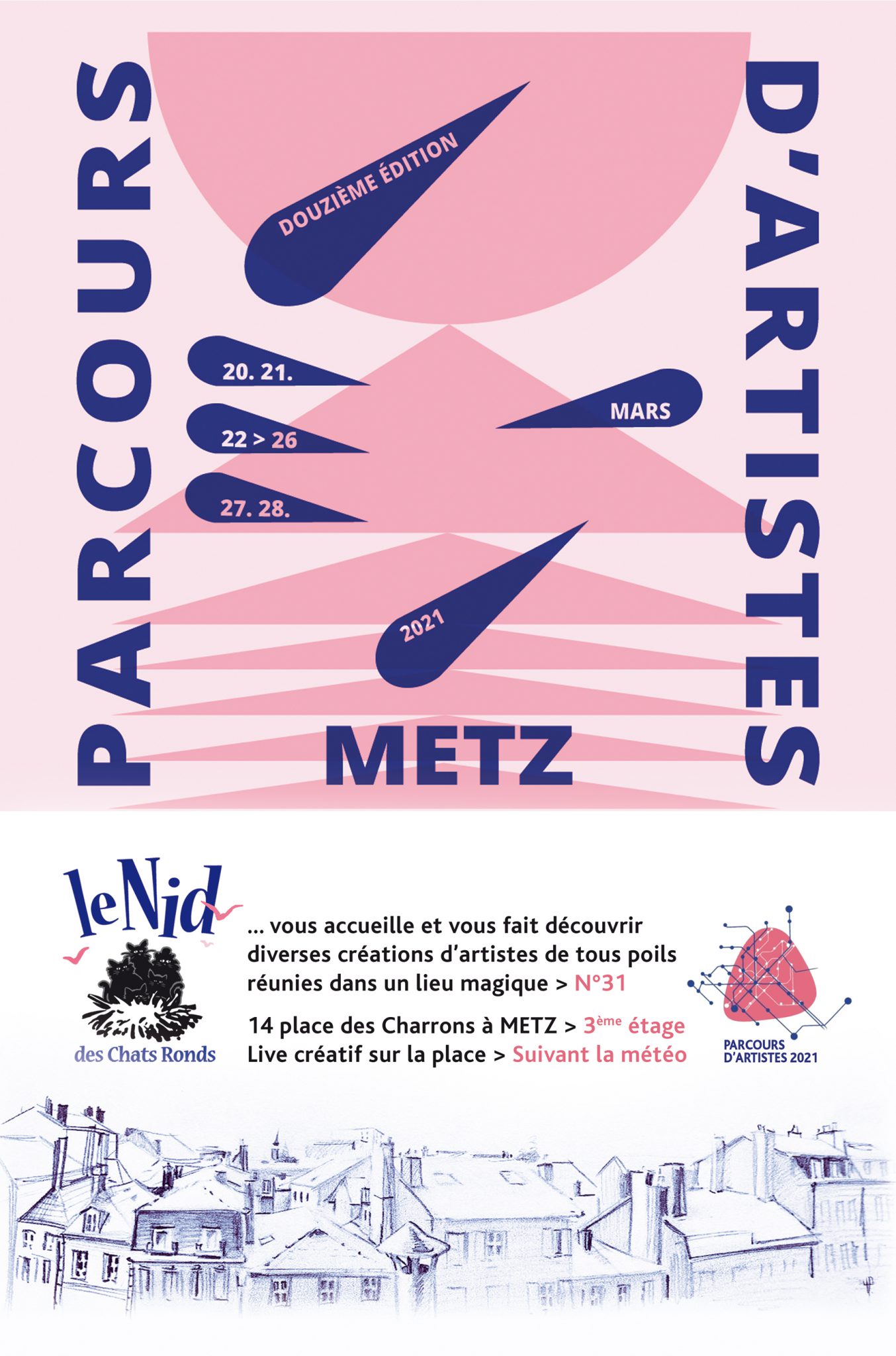 "LE NID DES CHATS RONDS", PARCOURS d'ARTISTES 2021 (12ème éd.),METZ