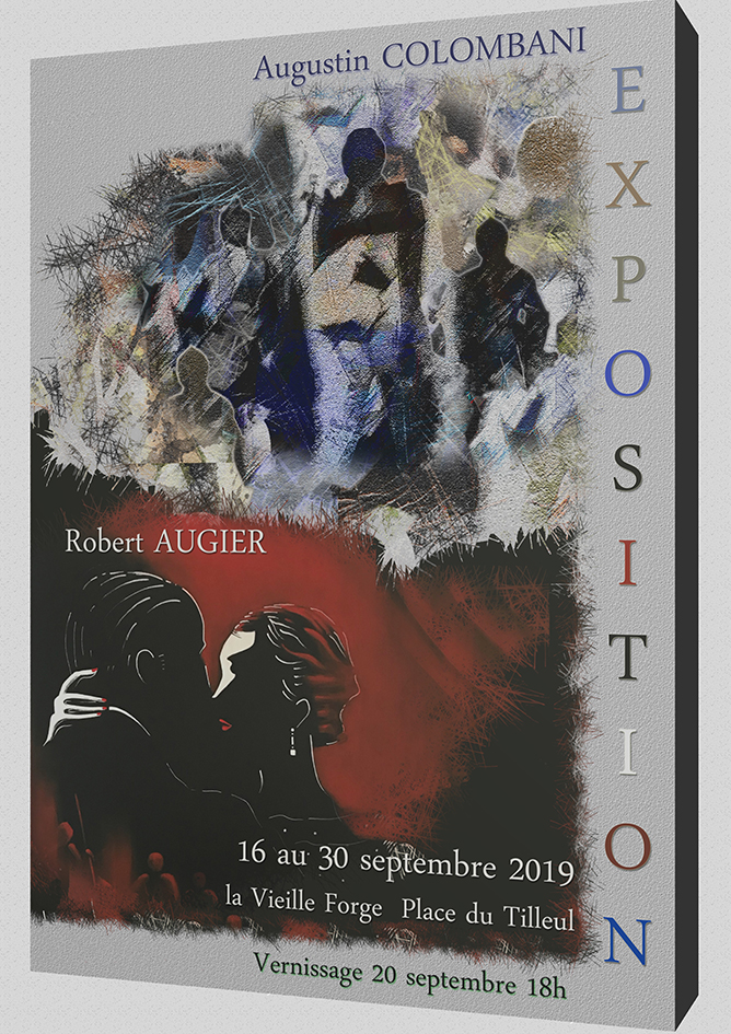 Exposition en binôme avec Robert Augier au Cercle des Artistes de Saint Paul de Vence