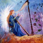 ANGE DE LA MUSIQUE ET DES ARTS HUILE