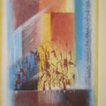 Ville Lumière n°1, 65×54cm, peinture acrylique sur toile, 2010