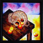 Panier renversé aux pommes par Didier STAEBLER