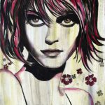 SHIRLEY IS DANCING WITH THE MOON - acrylique sur toile Maoni