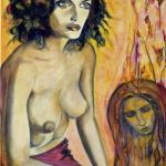 MONA et ses songeries, huile sur toile Maoni