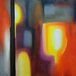 Rayonnance, huile sur toile, 55x46cm
