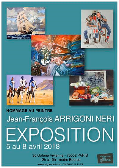 EXPOSITION-HOMMAGE AU PEINTRE JF ARRIGONI NERI