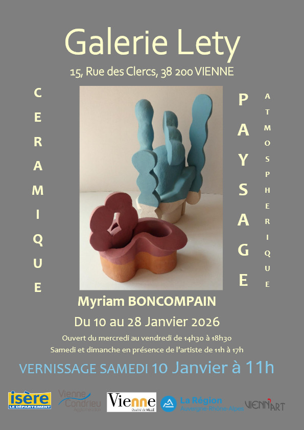 Exposition de sculpture céramique de Myriam Boncompain