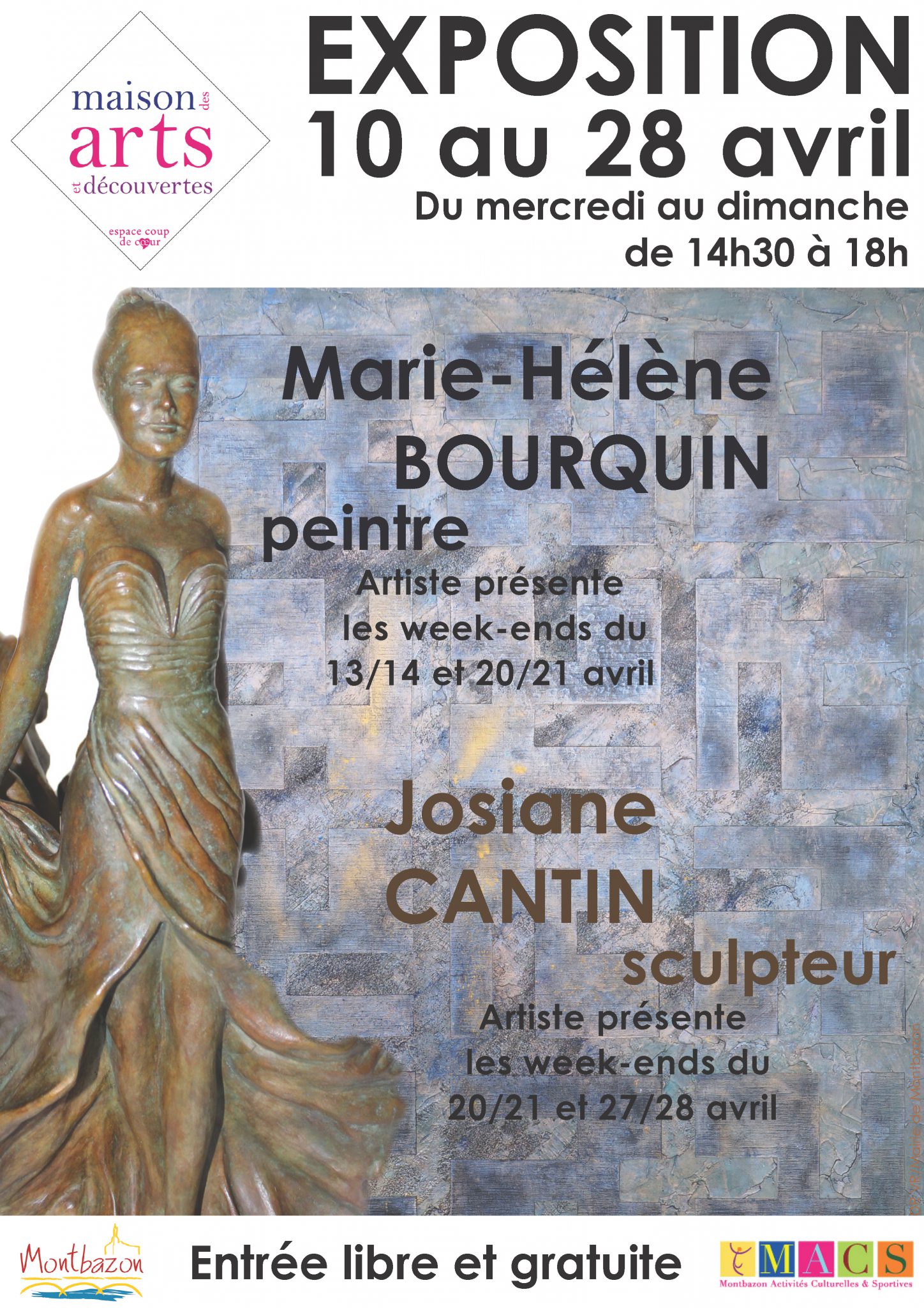 EXPOSITION MH BOURQUIN et Josiane CANTIN