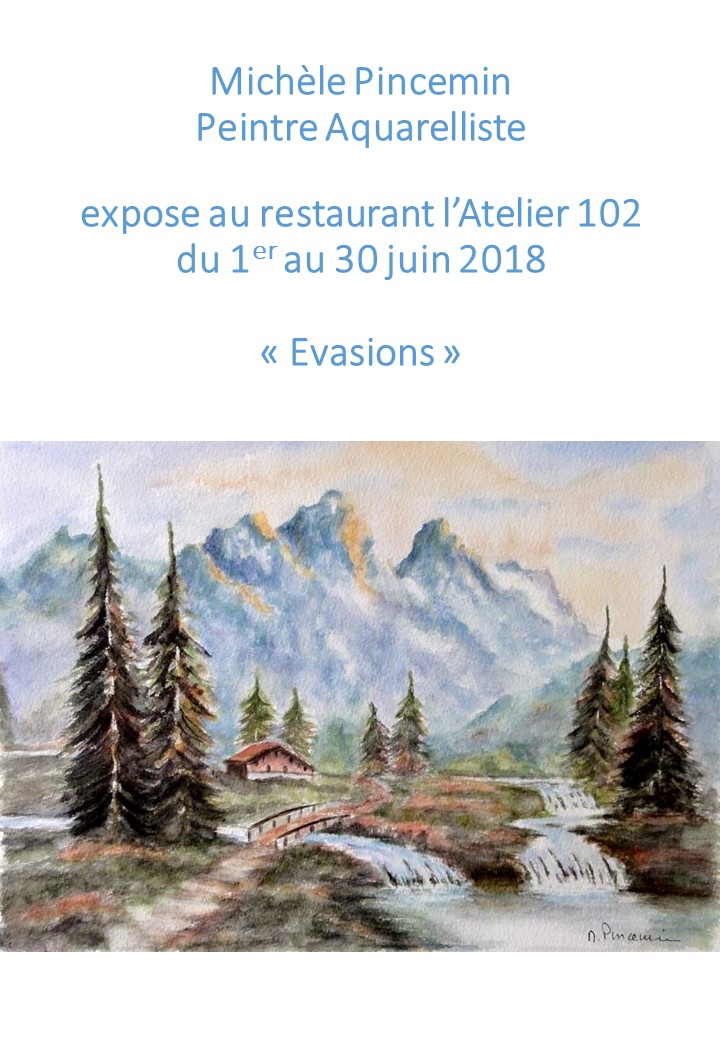 Exposition personnelle à l'Atelier 102