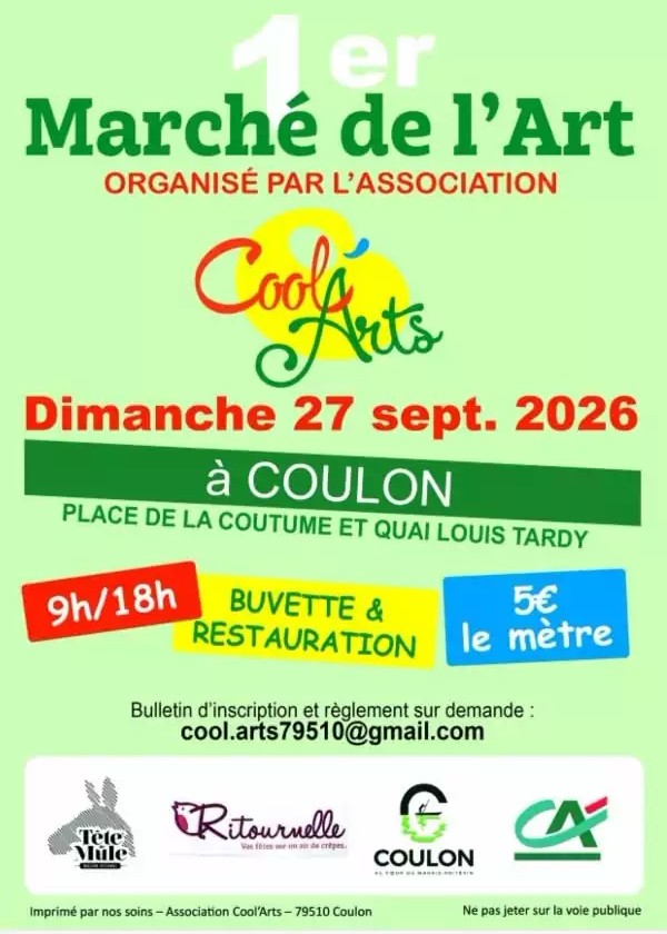 Marché de l'Art à COULON, Deux Sèvres (79)