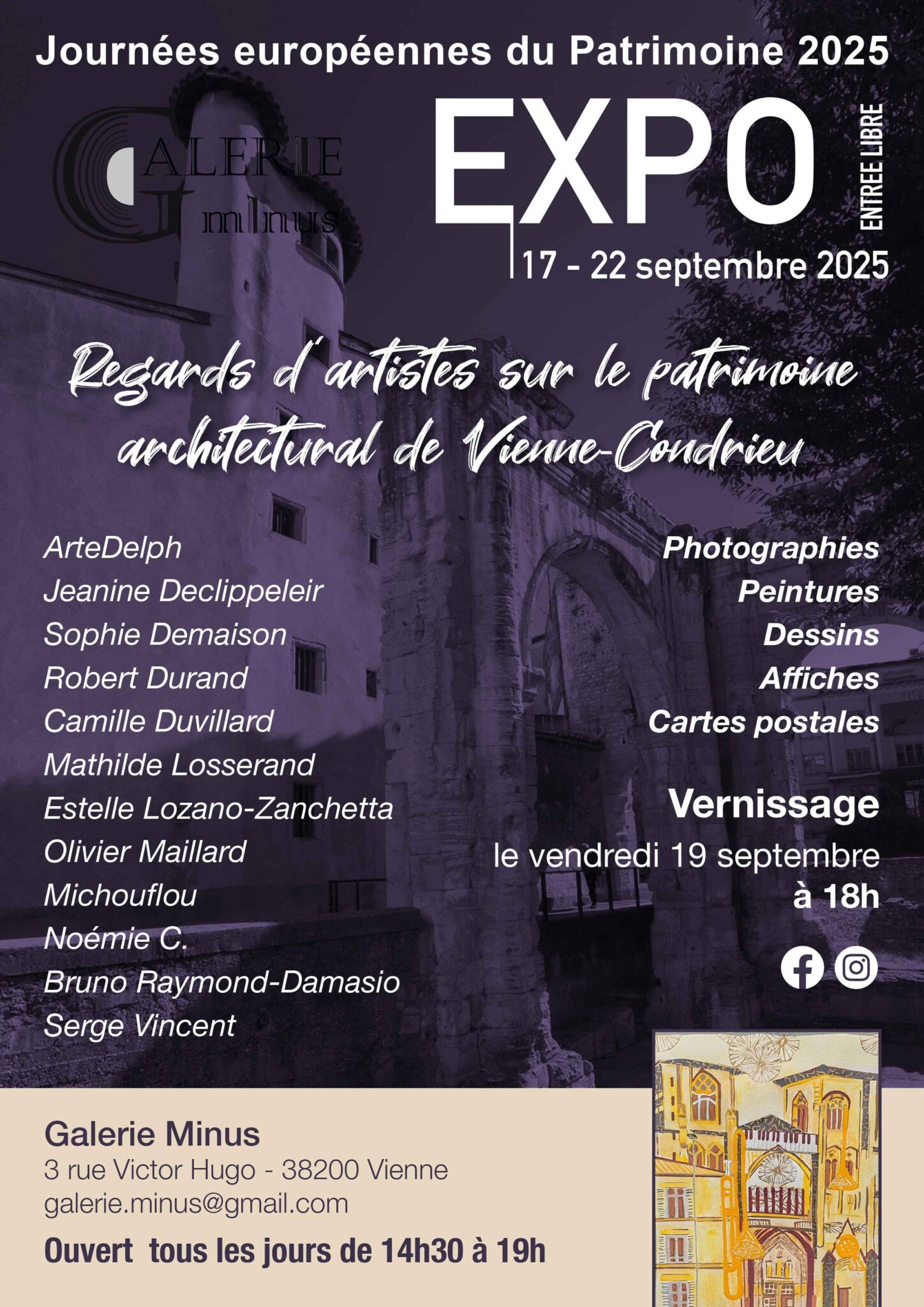Regards d'artistes sur le patrimoine architectural de Vienne-Condrieu
