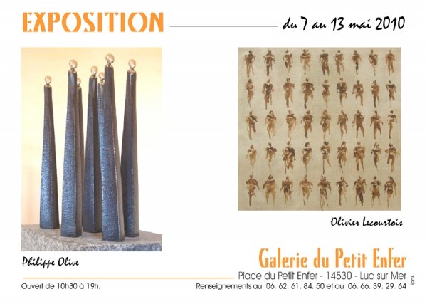 Philippe OLIVE "Déambulations" Sculptures- Olivier LECOURTOIS "Hommes"Peintures