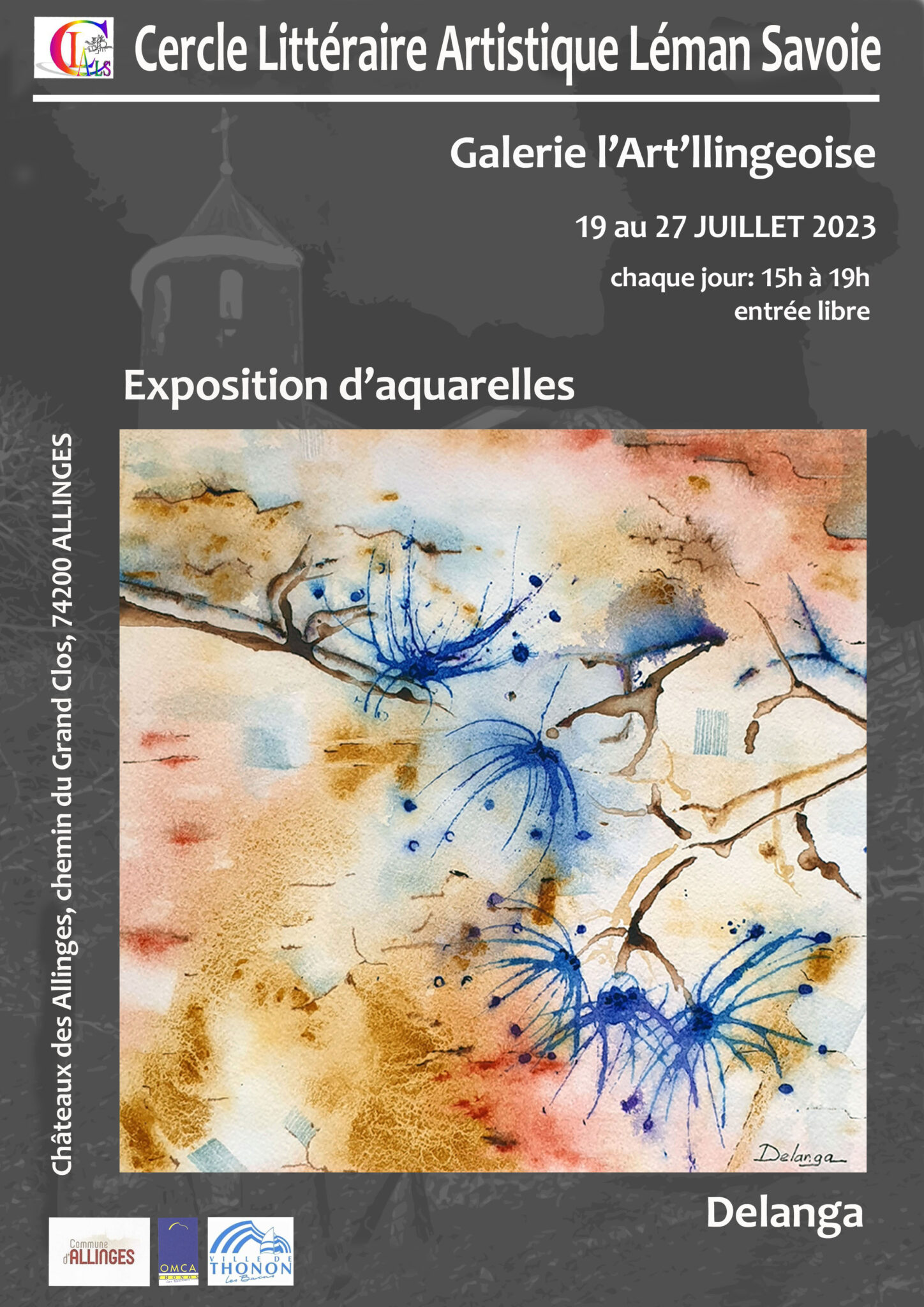 Cercle Littéraire Artistique Léman Savoie - Exposition d'aquarelles
