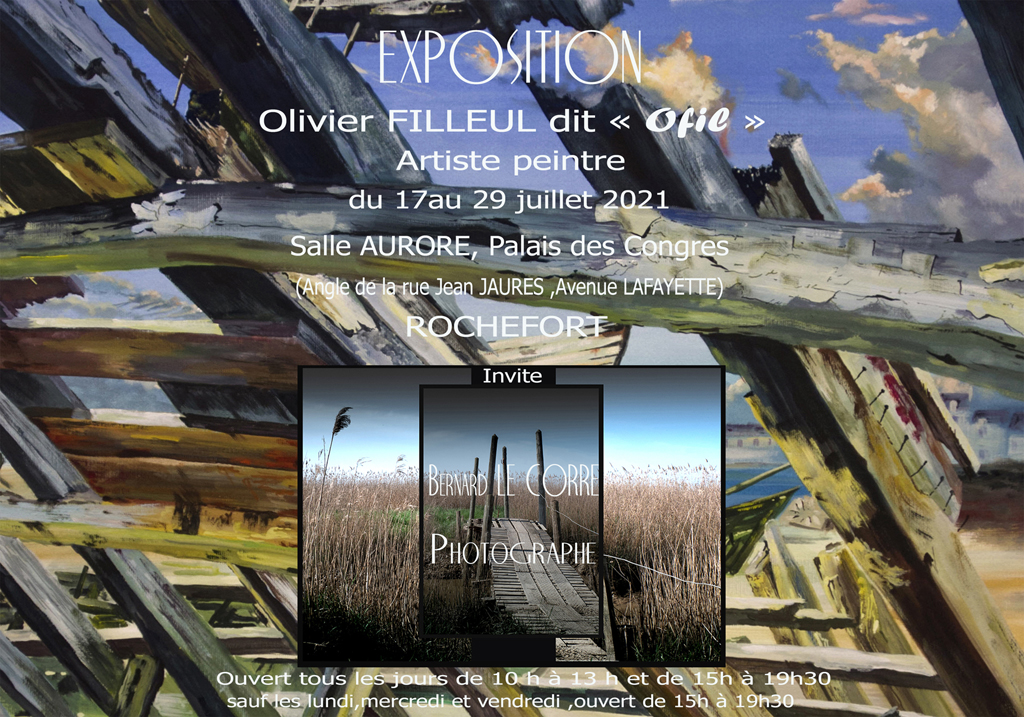 olivier Filleul dit Ofil (artiste peintre) invite bernard Lecorre (photographe)