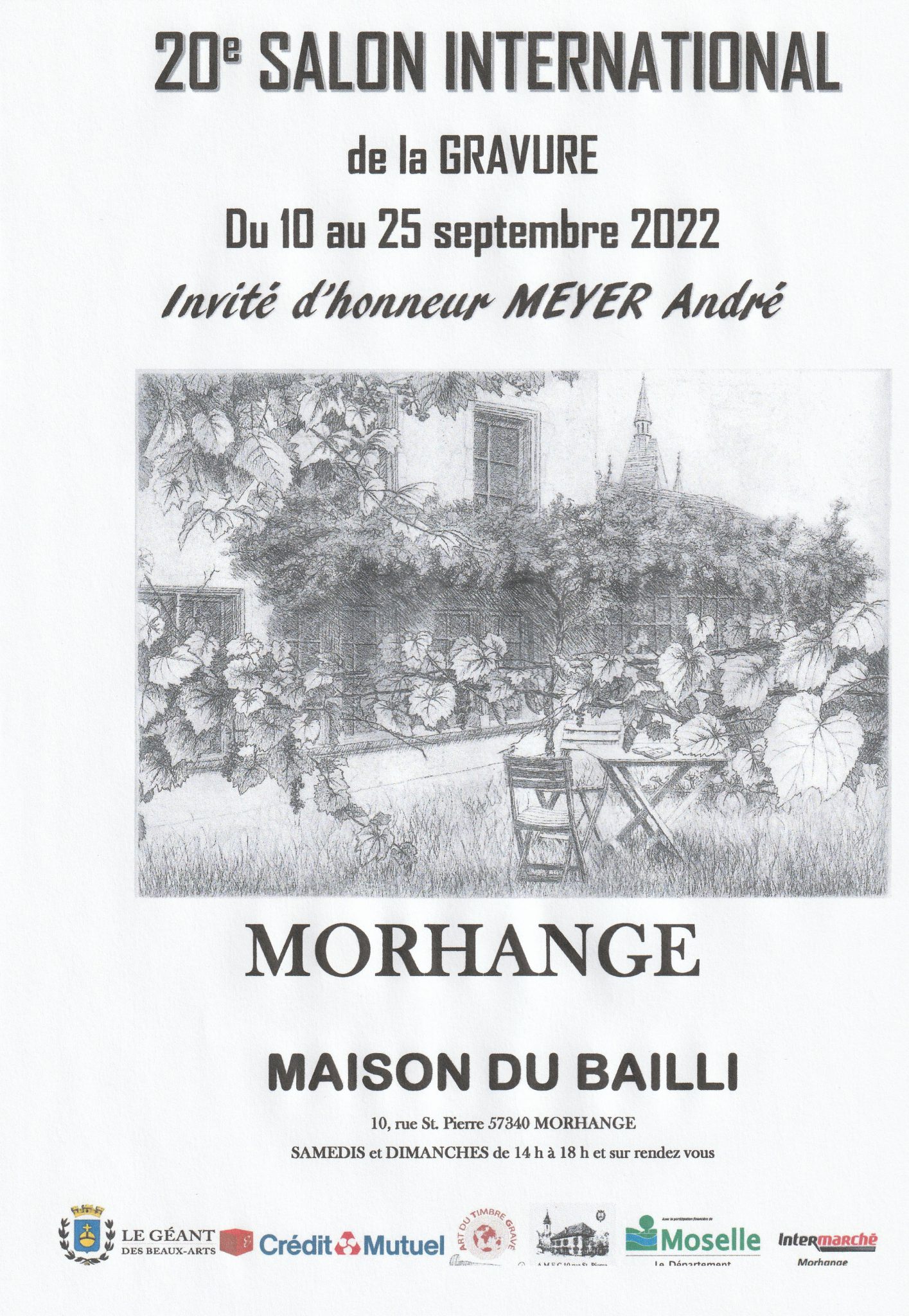 Invité d'honneur au 20ème Salon International de Gravure de Morhange