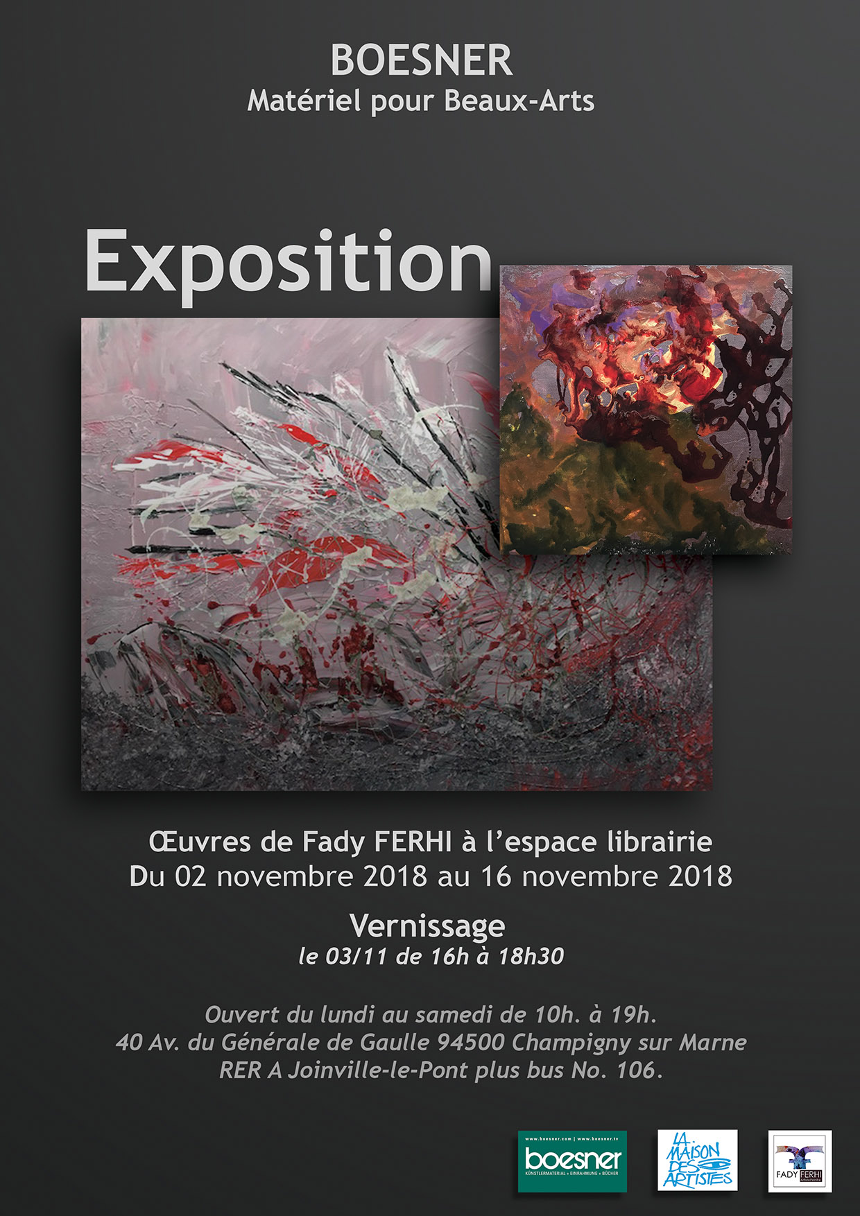 Exposition Fady FERHI chez Boesner