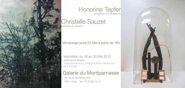 Christelle Sauzet - Honorine Tepter - Exposition peinture et installations