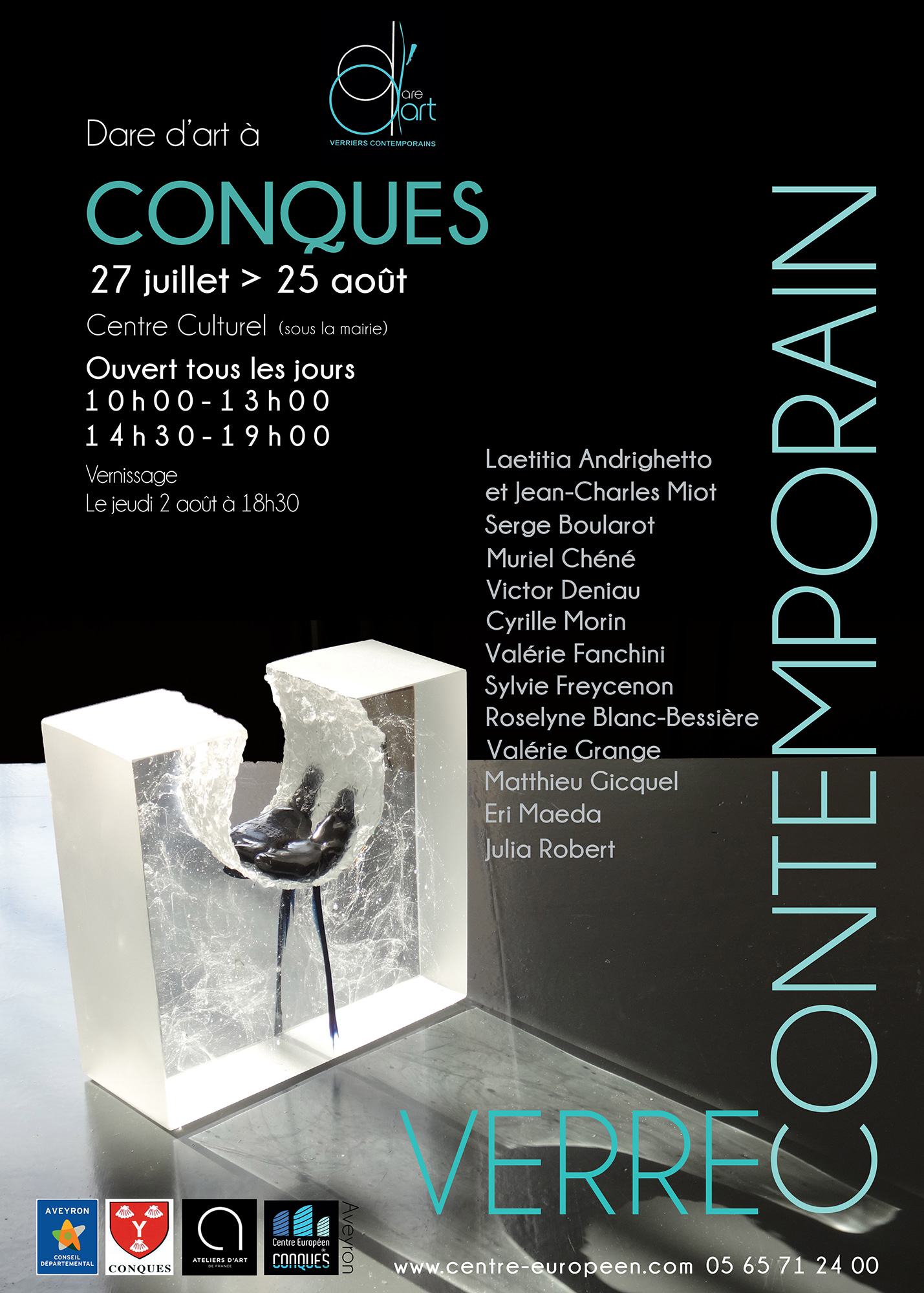 Verre contemporain - Dare d’Art à Conques