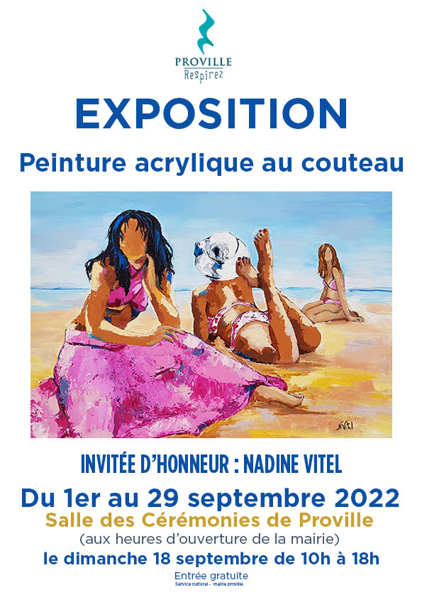 EXPOSITION ACRYLIQUE AU COUTEAU