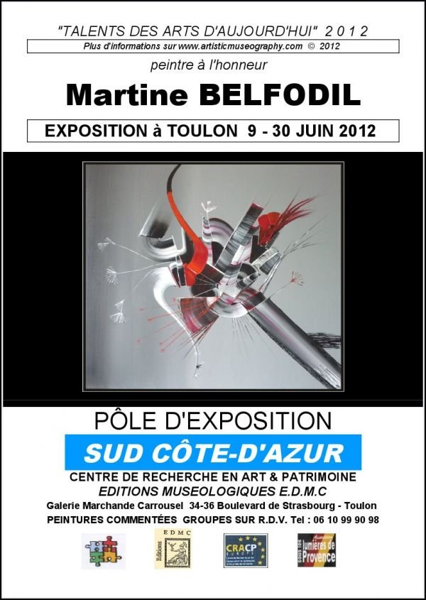 Exposition au C.R.A.C.P de Toulon de la Peintre Martine BELFODIL