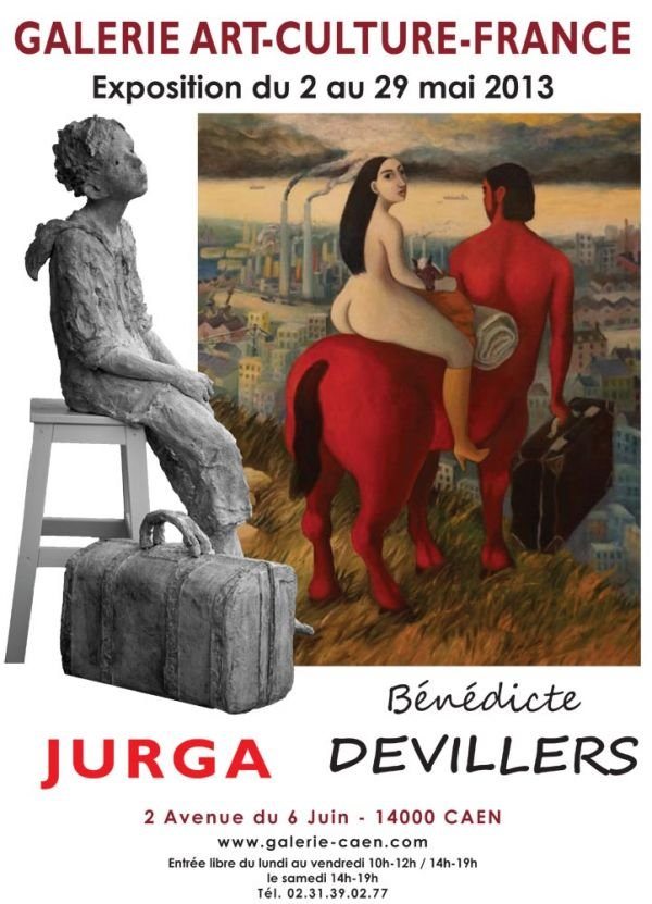 Exposition Bénédicte Devillers, peintre et JURGA, sculpteur
