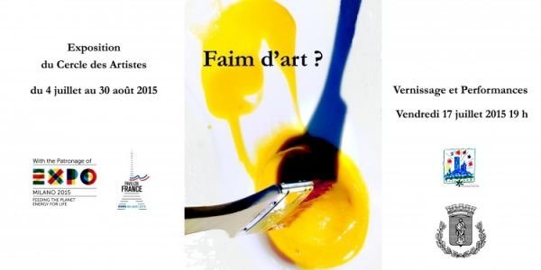 Exposition collective "Faim d'Art" au Cercle des Artistes de Saint Paul de Vence