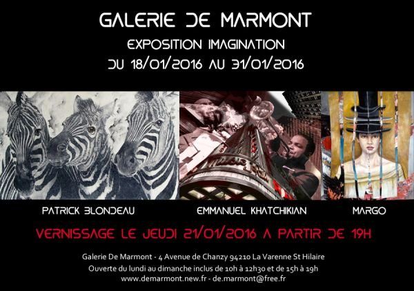 Exposition IMAGINATION - Galerie de Marmont