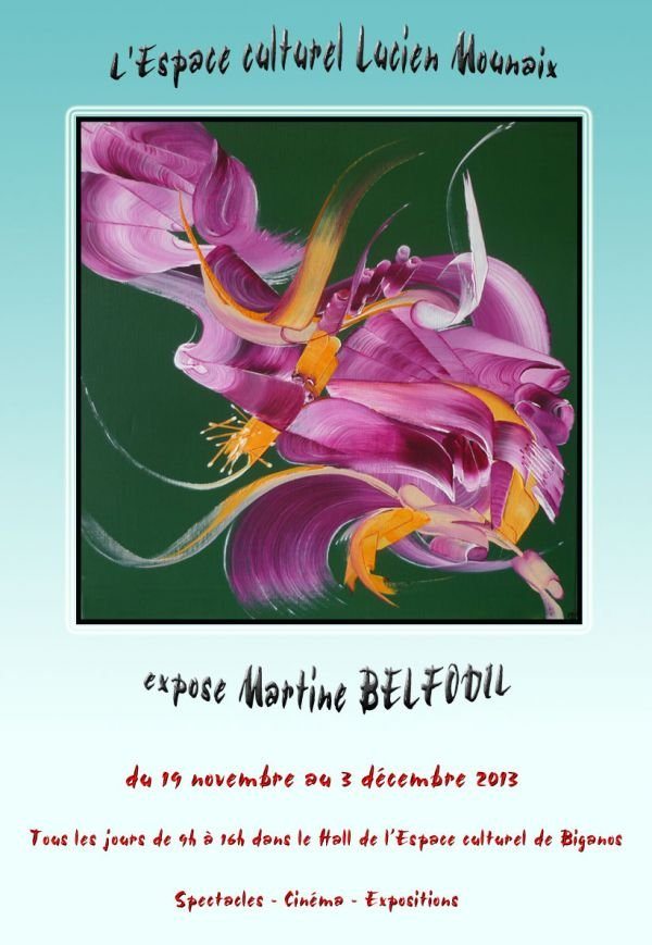 Exposition Tableaux contemporains - Martine BELFODIL 