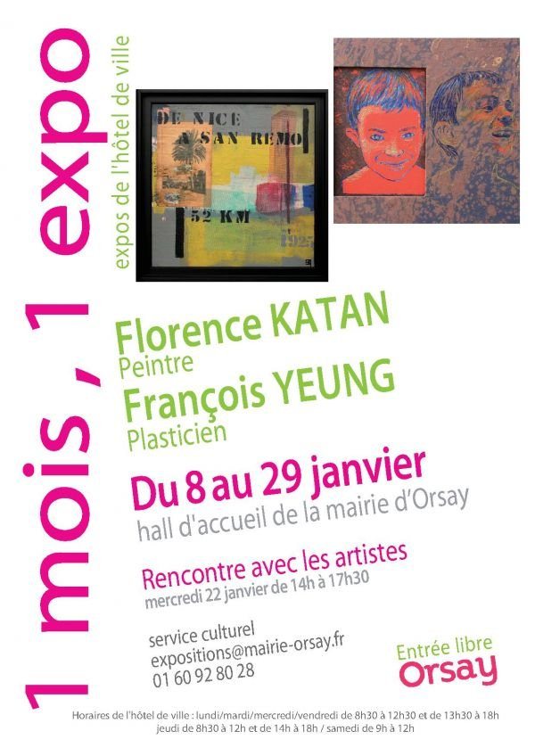 Florence KATAN et François YEUNG / 1mois, 1 expo, Expos de l'Hôtel de Ville 