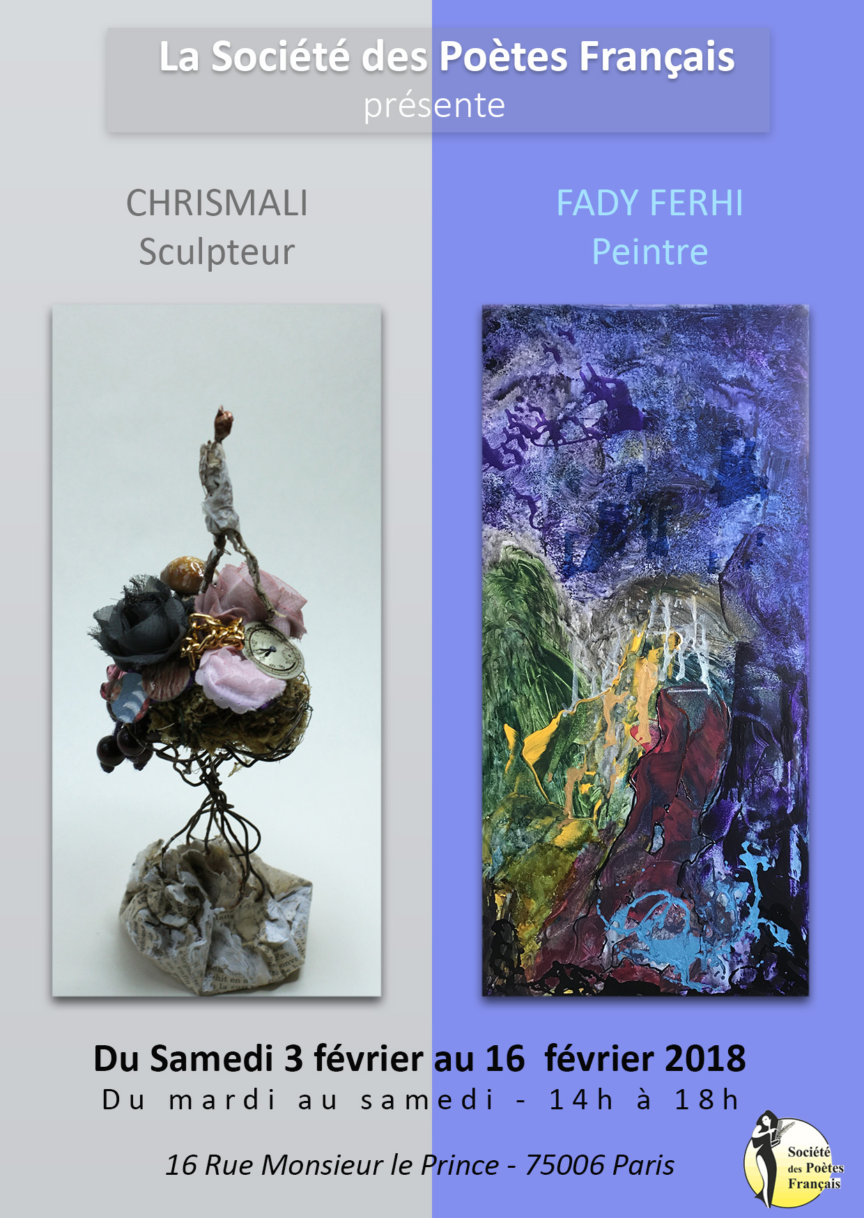 Exposition Fady FERHI,  artiste Peintre et CHRISMALI  artitse Sculpteur