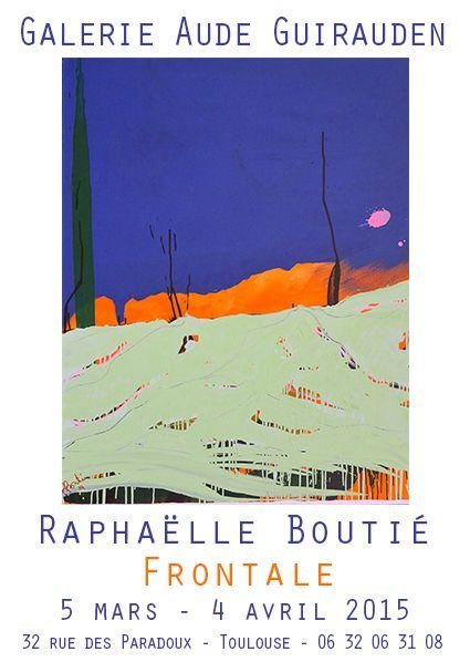 FRONTALE, peintures de Raphaëlle Boutié