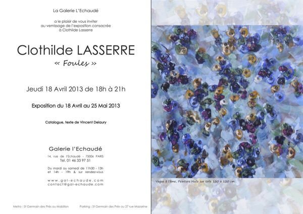 Galerie L'Echaudé : Exposition "Les foules" de Clothilde Lasserre