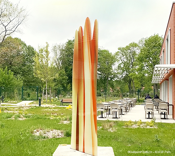 Sculpture en verre de 3 mètres de haut signée Guillaume Bottazzi