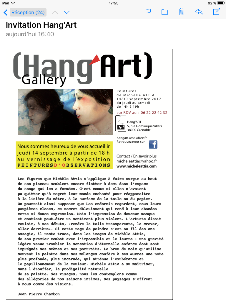 Exposition Hang'Art Grenoble