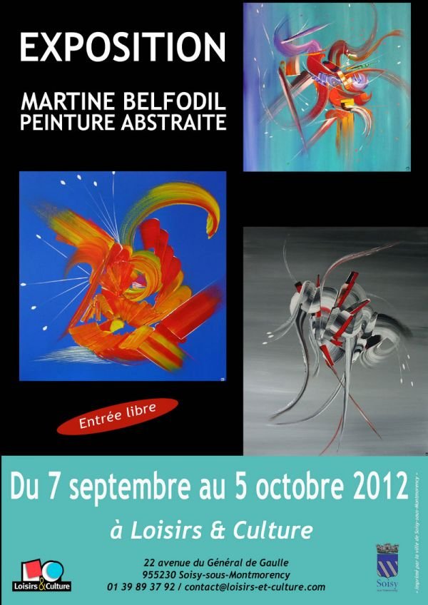 La Peintre Martine BELFODIL expose à Soisy sous Montmorency (95)
