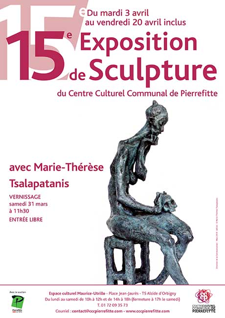 Marie-Thérèse Tsalapatanis expose 80 sculptures  récentes et des dessins