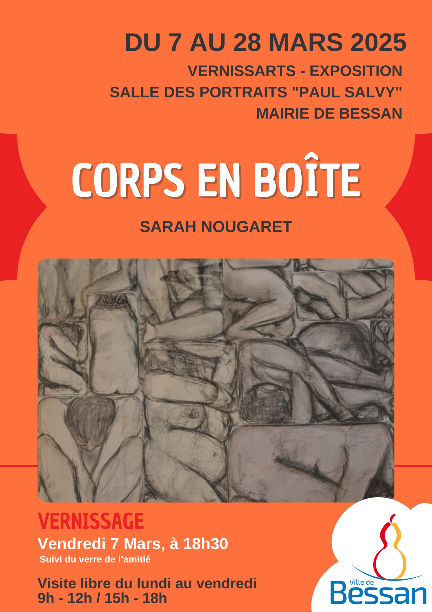Corps en boîte, à l'occasion des Vernissarts-exposition